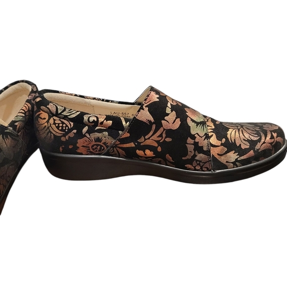 ALEGRIA Lauryn Iridescent Leather Slip On Work Nurse Clog Size 42 (US 11.5-12) - Picture 2 of 8